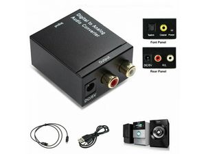Mobilly Convertor digital la analogic de la TOSLINK optic+coaxial S/PDIF la RCA (Cinch) stereo