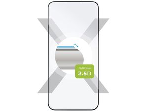 FIXED edzett védőüveg Apple iPhone 15 Pro Max készülékhez, fekete