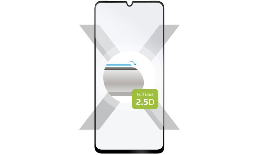 FELSZERELT edzett védőüveg Samsung Galaxy A15, fekete
