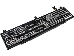 Baterie pro DELL Alienware 13 R3, ALW13ED-1708 a další, 4900 mAh, Li-Pol