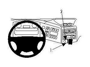 Brodit Suport de montare ProClip pentru Mercedes Benz Atego 08-23, pentru centru