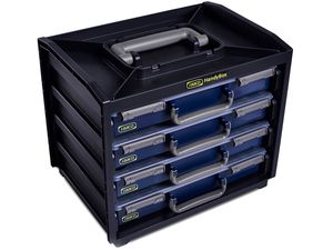 raaco HandyBox 55x4 cadru suport pentru cutii de piese, 4 cutii (l x l x î) 376 x 265 x 310 mm