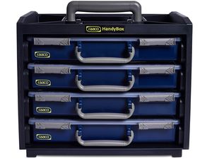 raaco HandyBox 55x4 cadru suport pentru cutii de piese, 4 cutii (l x l x î) 376 x 265 x 310 mm