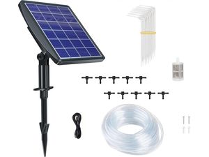 Smart zavlažovací systém se solárním panelem, zabudovaná baterie 2000 mAh, 10 trysek