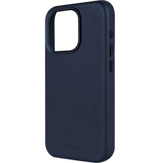 FIXED MagLeather din piele pentru Apple Iphone 15 cu suport MagSafe, albastru