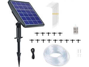 Intelligens öntözőrendszer napelemmel, beépített 2000 mAh-s akkumulátorral, 15 fúvókával.