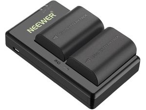 Neewer LP-E6/E6N akkumulátor készlet gyorstöltővel Canon 5D Mark II/III/IV, 5Ds, 6D, 60D, 70D, 80D, 5Ds, 6D, 60D, 70D, 80D modellekhez