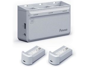 Potensic 3-állású gyorstöltő Atom 4K 60W More Power, készlet hálózati adapterrel és 2x akkumulátorral