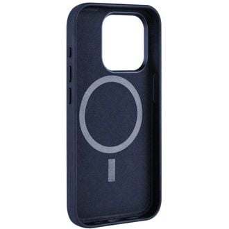 FIXED MagLeather din piele pentru Apple Iphone 15 Pro cu suport MagSafe, albastru
