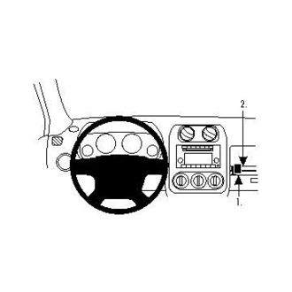 Brodit ProClip montážní konzole pro Jeep Patriot/Compass 09-17, na střed