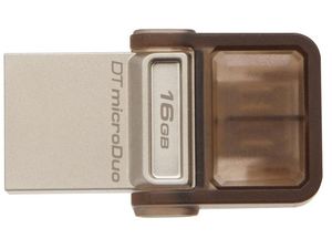 Kingston DataTraveler microDuo 16GB flashdisk, USB 2.0 + micro USB OTG