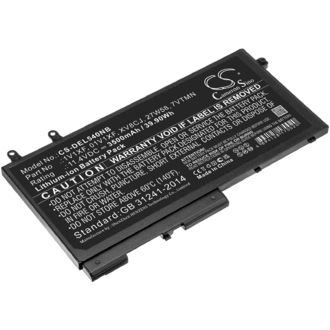 Батерия за DELL Latitude 5400 Chromebook, Inspiron 7591 2-в-1 и други, 3500 mAh, Li-Ion