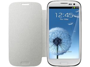 Samsung flipové pouzdro EFC-1G6FWE pro Galaxy S III (i9300), Marble White