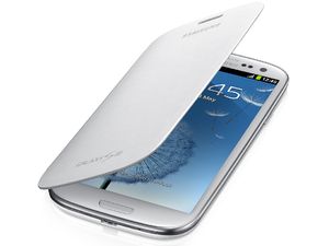 Samsung flipové pouzdro EFC-1G6FWE pro Galaxy S III (i9300), Marble White