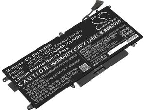 Akkumulátor a következőhöz: Dell Latitude 12 5289, Dell Latitude E5289, 7750 mAh, Li-Pol