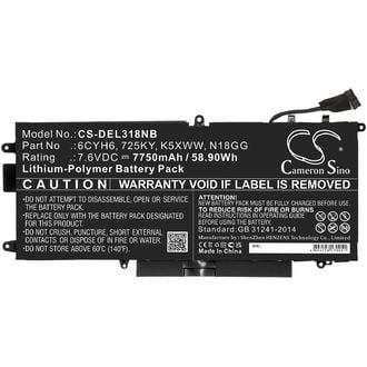 Baterie pentru Dell Latitude 12 5289, Dell Latitude E5289, 7750 mAh, Li-Pol