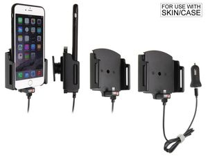 Brodit държач за Apple iPhone 11 Pro/11/Xs Max/Xs/XR/X/8 Plus в калъф, регулируем с CL/USB зареждане