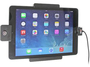 Brodit държач за кола за Apple iPad 9.7 Нов, без калъф, със скрито зареждане, заключване