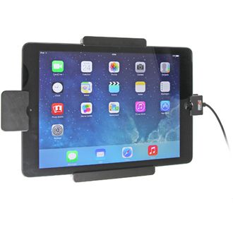 Brodit държач за кола за Apple iPad 9.7 Нов, без калъф, със скрито зареждане, с пружинно заключване