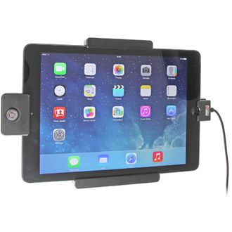 Brodit държач за кола за Apple iPad 9.7 Нов, без калъф, със зареждане от запалка/USB/заключване