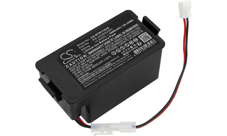 Baterie pro Rowenta Explorer 80, Tefal Rg7765wh a další, 3400 mAh, Li-Ion