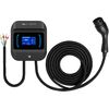AUXUS Wallbox 22kW stație de încărcare EV pentru vehicule electrice, aplicație, cablu de 5m, APP+RFID, negru