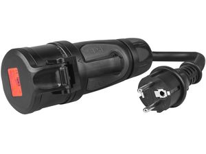 Adaptor de celule verzi roșu CEE 16A 400V la 230V Schuko, IP44