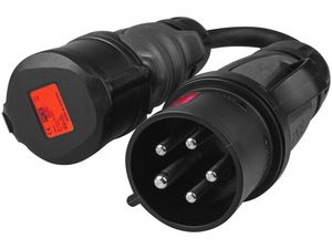 Zöld cellás adapter piros CEE 16A 400V piros CEE 32A 400V-ra, IP44