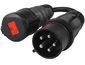Zöld cellás adapter piros CEE 16A 400V piros CEE 32A 400V-ra, IP44