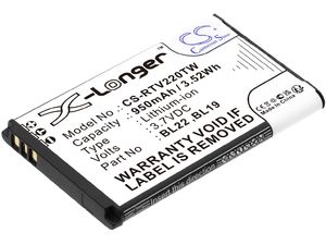 Akku für Retevis Dt22, Rt15, Rt19, Rt22, Rt22s und andere, Li-Ion, 950 mAh