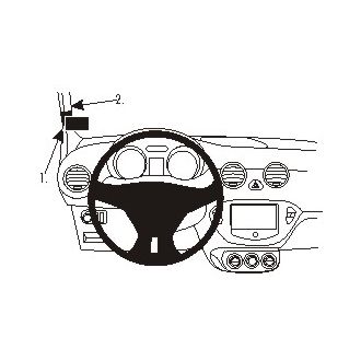 Brodit ProClip montážní konzole pro Opel Adam 13-15, vlevo na sloupek