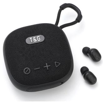 T&G TG-813 2V1, difuzor wireless + căști TWS, negru