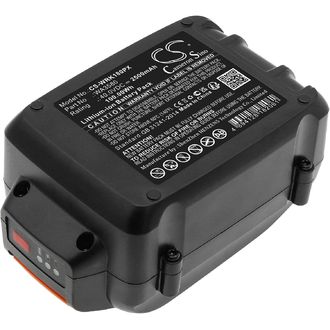 Akku für Worx Wa3747/3877, Wg180/280/380/580/640, eq. Worx WA3580, 40V / 2,5 Ah, Li-Ion