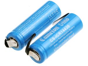 Akkumulátor 14430 szerelőlapokkal, 2 db csomagban, 700 mAh