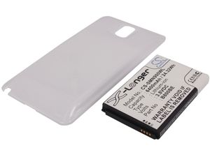 Baterie pentru Samsung Galaxy Note 3 (eq.B800BC) 6400mAh Li-ion, extinsă, inclusiv capacul alb