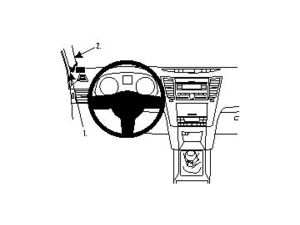 Brodit ProClip montážní konzole pro Subaru Legacy 10-14, vlevo na sloupek