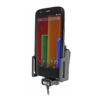 Brodit държач за кола за мобилен телефон с microUSB регулируемо скрито зареждане. ш.62-77 мм, дебелина 6-10 мм