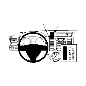 Brodit ProClip Volkswagen Caravelle/T5 Transporter/Pickup 10-15 (само за купето без капак), за центъра