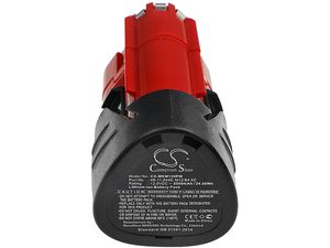 Akkumulátorok Milwaukee C12 / M12 és másokhoz, ekv. Milwaukee 48-11-2440, 12V/2Ah, Li-Ion
