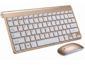 Mobilly Wireless Tastatur und Maus für Android, Mac, Windows, Gold