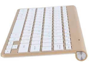 Mobilly Wireless Tastatur und Maus für Android, Mac, Windows, Gold