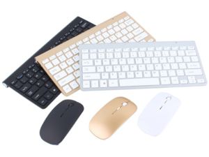 Mobilly Tastatură și mouse fără fir pentru Android, Mac, Windows, argintiu