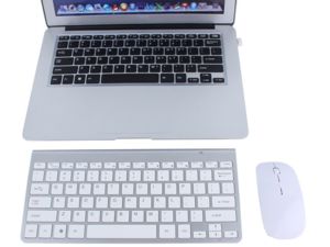 Mobilly Tastatură și mouse fără fir pentru Android, Mac, Windows, argintiu