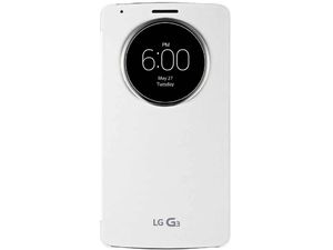 Etui LG QuickCircle flip case CCF-345G dla LG G3, biały