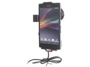 Brodit držák do auta na Sony Xperia Z bez pouzdra, se skrytým nabíjením