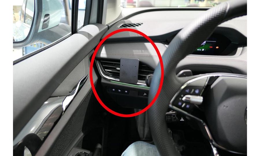 Brodit ProClip montážní konzole pro Škoda Enyaq IV 21-24, vlevo na mřížku ventilace