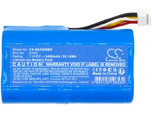 Akkumulátor NEXGO N86 és másokhoz, 3400 mAh, Li-Ion