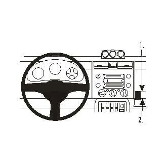 Brodit ProClip montážní konzole pro Toyota FJ Cruiser 07-15, na střed vpravo