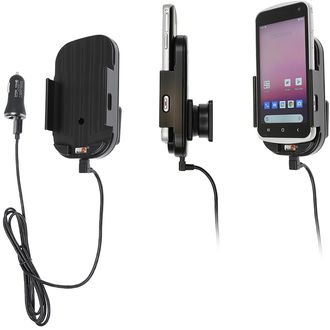 Brodit държач за Point Mobile PM30 без калъф, с 15W безжично Qi зареждане от запалката на цигарата
