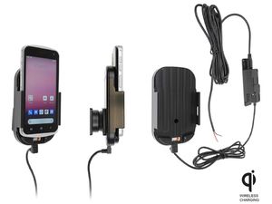 Brodit държач за Point Mobile PM30 без калъф, със скрито 15W безжично Qi зареждане
